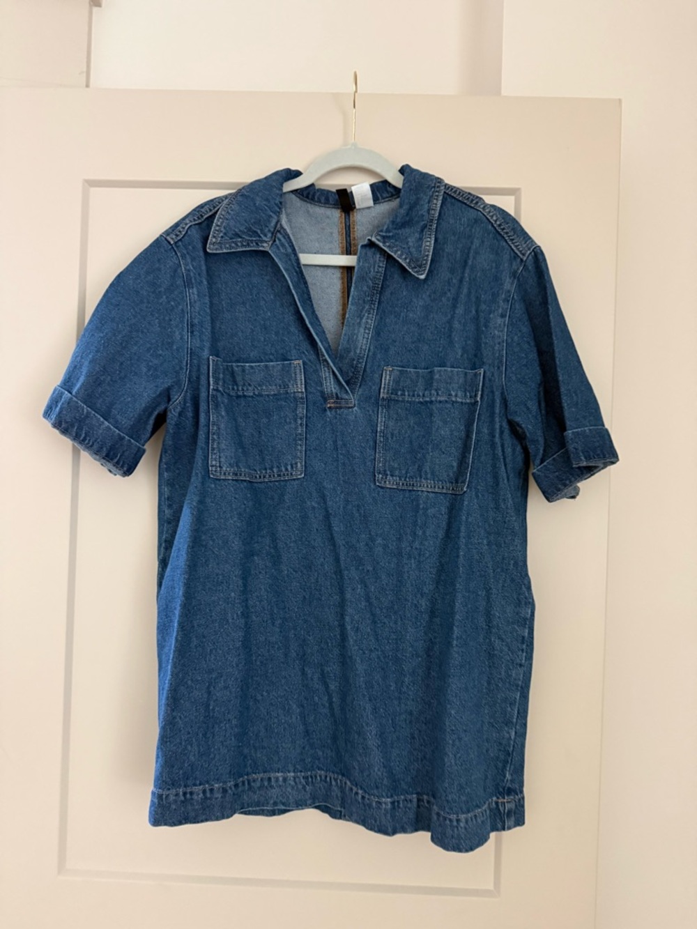 H&M COLLARED DENIM DRESS